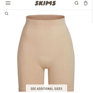 Kim K SKIMS Shapewear Shorts / SCULPTING SHORT MID THIGH W/ OPEN GUSSET
